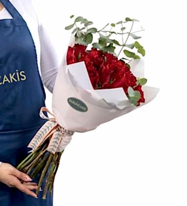 Love Story Red Roses Bouquet
