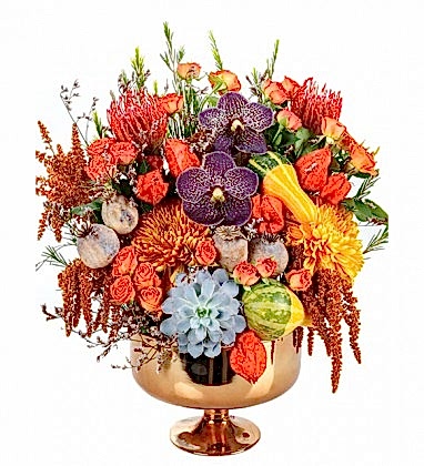 Pumpkin Gold Vase
